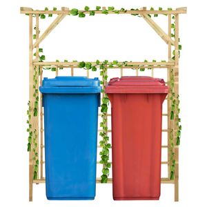 VidaXL Pergola voor 2 containers geïmpregneerd grenenhout