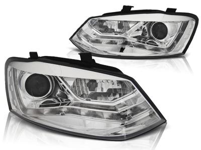 Tuning-Tec Koplampen met parkeerlicht voor VW POLO 6R 09-03 14 CHROOM