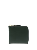 Comme Des Garçons Wallet portefeuille en cuir à fermeture zippée - Vert