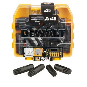 DeWALT EXTREME Schroefbit-Pack DT70559T, T40 bit 25 Stuks, in TIC TAC Box