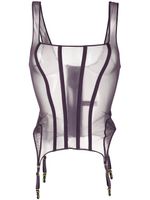 Maison Close corset L'Amoureuse - Violet - thumbnail