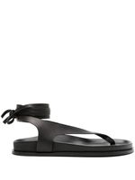 A.EMERY Shel leather sandals - Noir