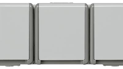 Siemens 5UB4731 Wandcontactdoos met randaarde Delta Grijs Schakelmateriaal