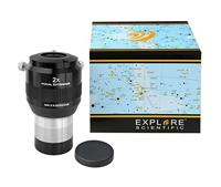 Explore Scientific Focal Extender 2 x 50,8 mm barlow lens ter verhoging van de brandpuntsafstand voor telescopen