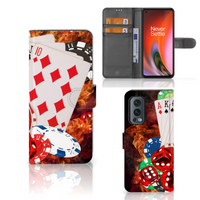 OnePlus Nord 2 5G Wallet Case met Pasjes Casino - thumbnail