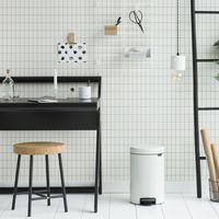 Brabantia newIcon pedaalemmer 12 liter met kunststof binnenemmer - White - thumbnail