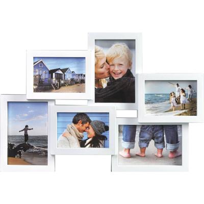 Henzo Fotolijst - Holiday Gallery - Collagelijst voor 6 foto\\'s - Fotomaat 10x15 cm - Wit Henzo Fotolijst - Holiday Gallery - Collagelijst voor 6 foto\\'s - Fotomaat 10x15 cm - Wit
