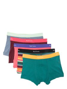 Paul Smith lot de cinq boxers à bande logo élastique - Vert