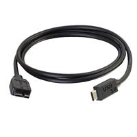 C2G 1m USB 3.0 (USB 3.1 Gen 1) USB-C naar USB-Micro B Kabel M/M - Zwart