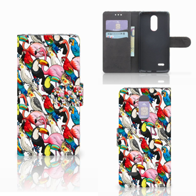 LG K4 (2017) Telefoonhoesje met Pasjes Birds LG K4 (2017) Telefoonhoesje met Pasjes Birds