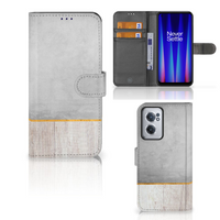 OnePlus Nord CE 2 Book Style Case Wood Concrete