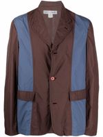 Comme Des Garçons Pre-Owned veste colour block à simple boutonnage (années 1990) - Marron