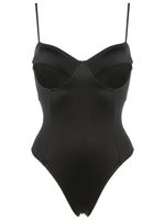 Brigitte maillot de bain à fines bretelles - Noir