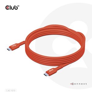 CLUB3D USB2 Type-C Bi-Directional USB-IF Certified Cable Data 480Mb, PD 240W(48V/5A) EPR M/M 3m / 9.84 ft