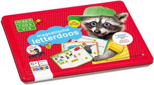 Maan roos vis magnetische letterdoos