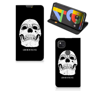 Mobiel BookCase Google Pixel 4a Skull Eyes