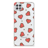 Samsung Galaxy A22 5G TPU bumper Hearts - thumbnail