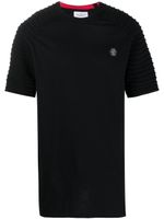 Philipp Plein t-shirt plissé à logo - Noir - thumbnail