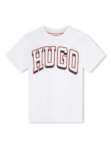 HUGO KIDS t-shirt en coton à logo imprimé - Blanc