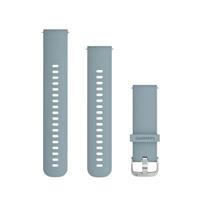 Garmin Snelwisselarmband, 20 mm, siliconen, lichtblauw, geschikt voor Venu serie (behalve S-modellen), Forerunner 55/245/645, Approach S12/S40/S42, vivoactive 3/4, vivomove 3, viviviomove HR