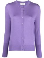 Wild Cashmere cardigan en maille fine à design uni - Violet