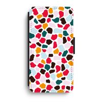 Colored Giraffe: iPhone XR Flip Hoesje