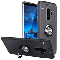 Samsung Galaxy S9+ Magnetische Ring Grip Case - Zwart