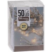 Kerstverlichting - op batterij - warm wit - 50 LED lampjes - 5 meter   -