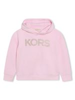 Michael Kors Kids hoodie en coton à logo imprimé - Rose