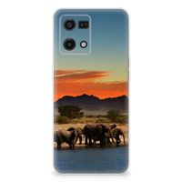 OPPO Reno7 4G TPU Hoesje Olifanten - thumbnail