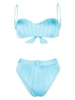 Noire Swimwear bikini à taille haute - Bleu - thumbnail