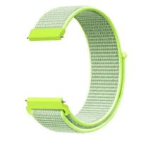 By Qubix - Sport Loop nylon bandje - Geel - Compatible met Garmin Vivoactive 6 / Vivoactive 5 / Vivoactive 3 - Compatible Garmin bandje - Bandbreedte: 20mm