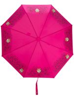 Moschino parapluie compact à motif Teddy Bear - Rose - thumbnail