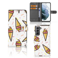 Samsung Galaxy S21 FE Book Cover Icecream