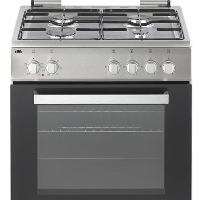 ETNA FGV160RVS fornuis Vrijstaand fornuis Gaskookplaat Roestvrijstaal A