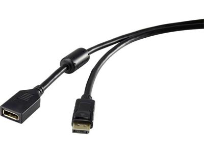 Renkforce DisplayPort Verlengkabel DisplayPort stekker, DisplayPort bus 1.80 m Zwart RF-4229025 Vergulde steekcontacten, Met Ferrietkern DisplayPort-kabel Renkforce DisplayPort Verlengkabel DisplayPort stekker, DisplayPort bus 1.80 m Zwart RF-4229025 Vergulde steekcontacten, Met Ferrietkern DisplayPort-kabel