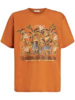 ETRO t-shirt en coton à imprimé graphique - Orange