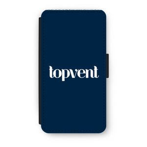 Topvent Navy: iPhone X Flip Hoesje