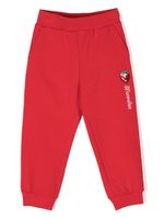 Monnalisa pantalon de jogging à logo brodé - Rouge