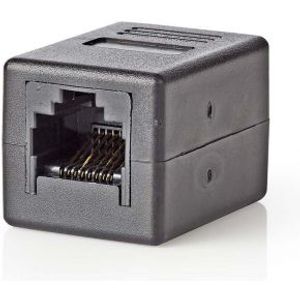 CAT5-Netwerkadapter | RJ45 (8P8C) Female - RJ45 (8P8C) Female | Zwart