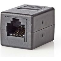 CAT5-Netwerkadapter | RJ45 (8P8C) Female - RJ45 (8P8C) Female | Zwart - thumbnail