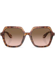 Giorgio Armani lunettes de soleil à monture carrée - Marron