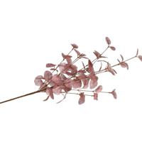 Kunstbloem Eucalyptus tak Silk - 72 cm - oudroze - losse steel - Kunst zijdebloemen