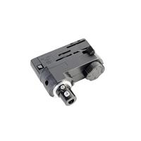 QAZQA - Modern Hanglamp adapter voor 3-fase rail zwart - Kunststof - Geschikt voor LED - Max. x Watt
