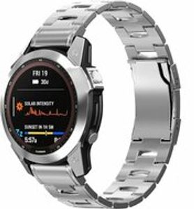 Titanium schakelband - Zilver - Garmin Approach S60 & S62 / Instinct / Instinct 2 (Solar)