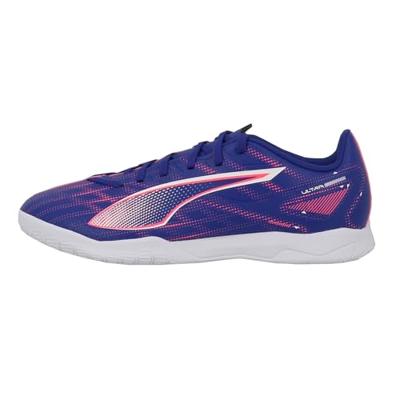 PUMA Unisex Ultra 5 Play It voetbalschoen, Lapis Lazuli PUMA White Sunset Glow, 43 EU