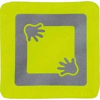 ABUS Kinderwagenreflector Mike geschikt voor kinderwagen, buggy, aanhanger - bevestiging via klittenbandsluiting - 2 stuks - geel - 73159