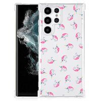 Doorzichtige Silicone Hoesje voor Samsung Galaxy S22 Ultra Unicorns