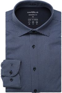 Marvelis Modern Fit Jersey shirt blauw, Motief