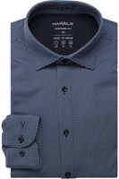 Marvelis Modern Fit Jersey shirt blauw, Motief - thumbnail